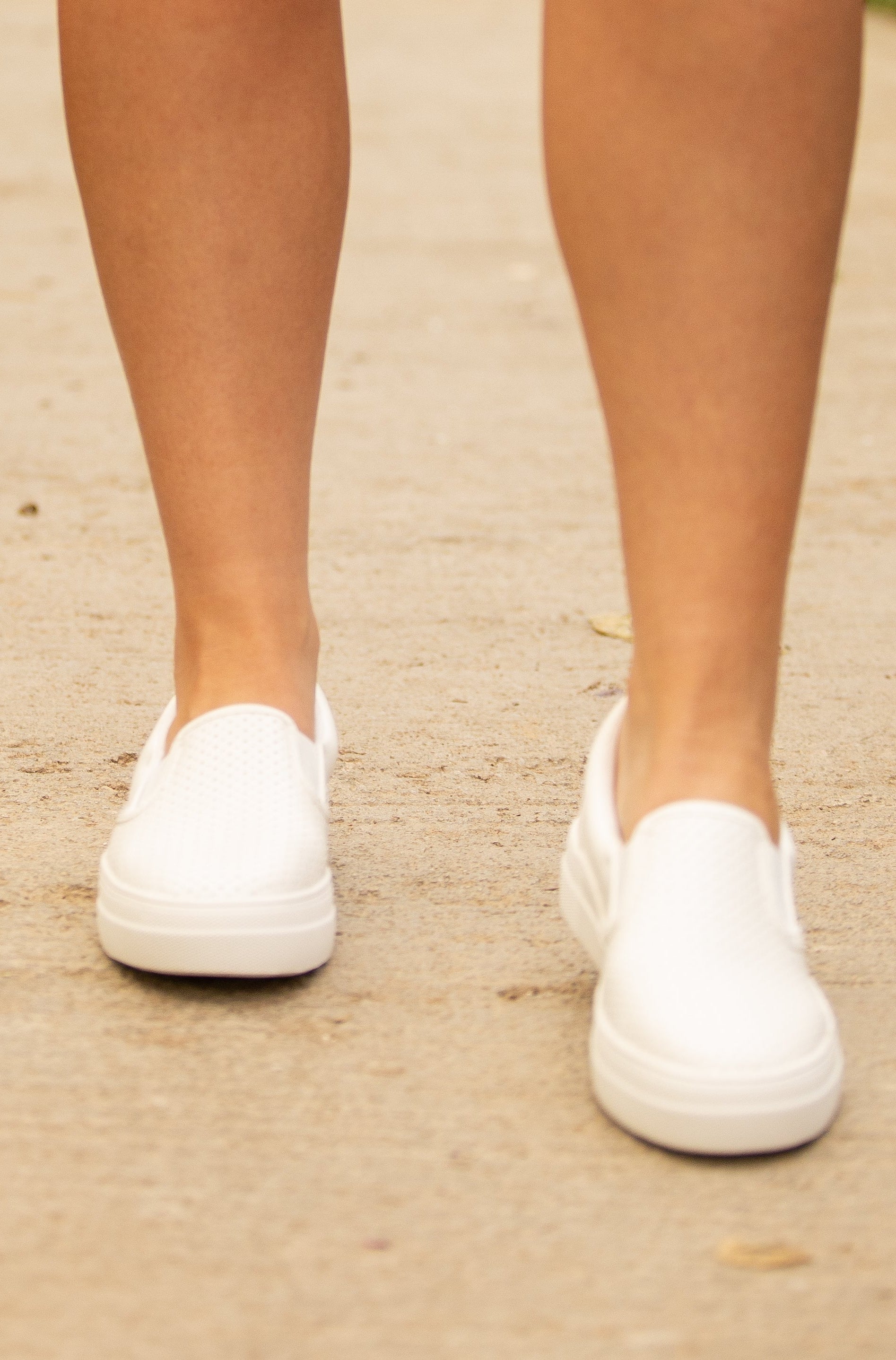 Slip Into Style Slip On Sneakers - White Accessories Boutique Simplified