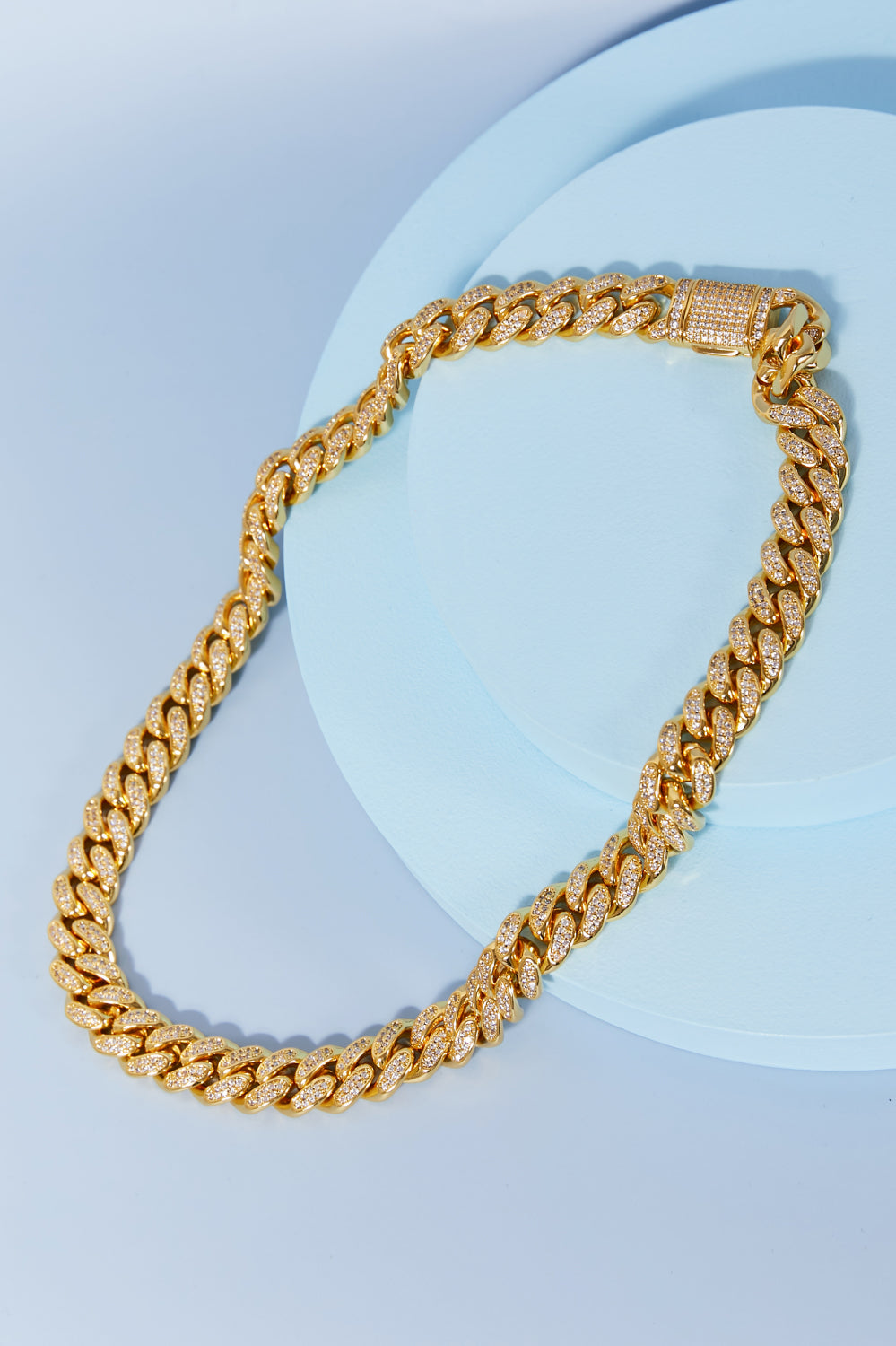 Brass Curb Chain Necklace Trendsi