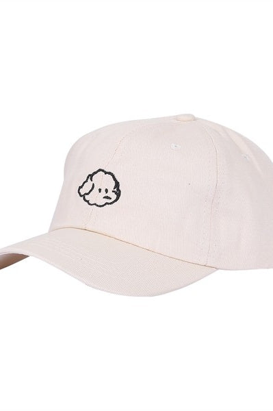 EMBROIDERED DOG BASEBCALL CAP Bella Chic