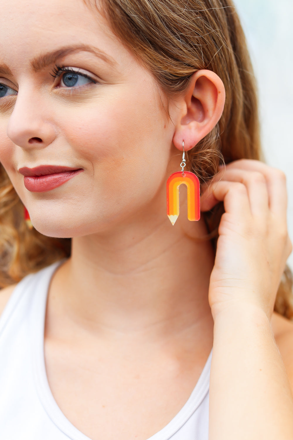 Back To School Curved Pencil Earring Treasure Trove
