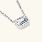 1 Carat Moissanite 925 Sterling Silver Pendant Necklace Trendsi