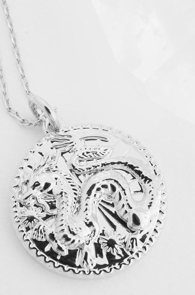 Chinese Zodiac Coin Necklace - Dragon HONEYCAT Jewelry