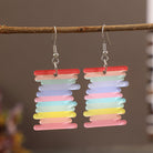 Acrylic Rainbow Dangle Earrings Trendsi