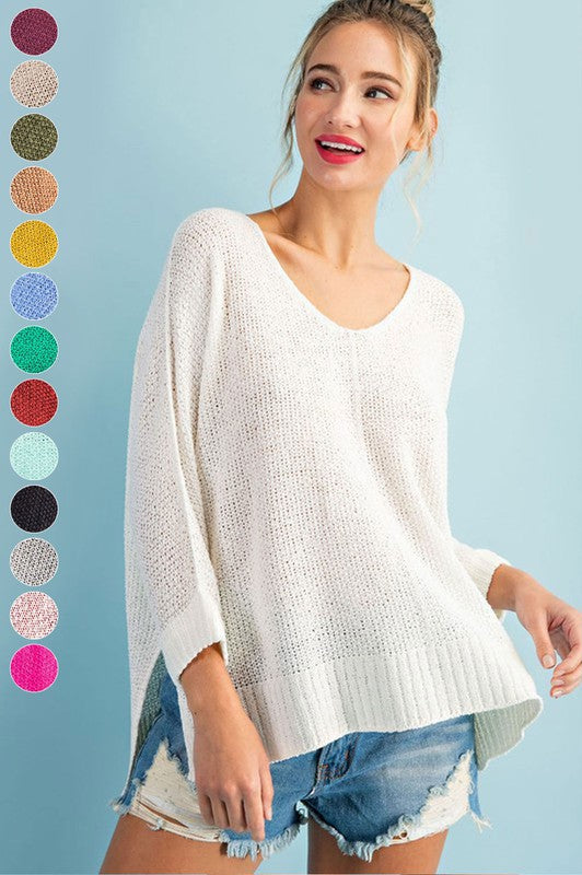 Crew Neck Knit Sweater eesome