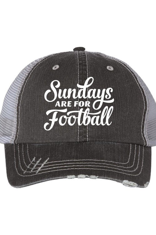 Sundays are for Football Embroidered Trucker Hat Ocean and 7th