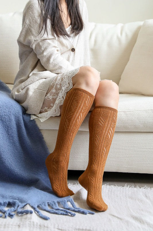 Classic Knit Calf Socks Leto Accessories