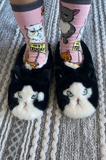 Good Kitty - Women's Sherpa Slippers Socks Oooh Yeah Socks