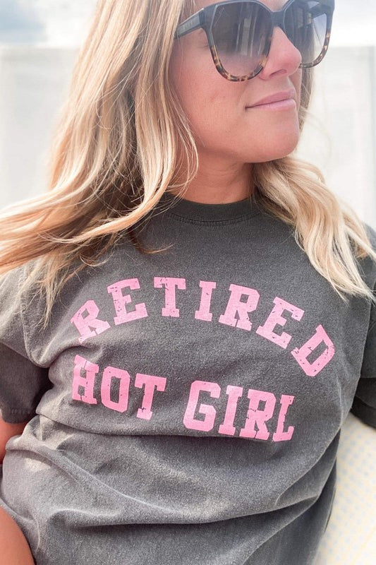 Retired Hot Girl Tee Ask Apparel