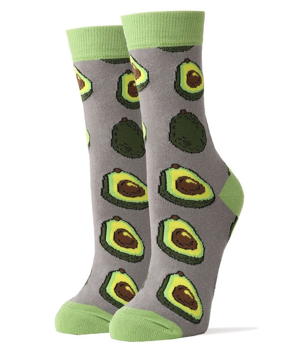Avocado Life - Women's Funny Crew Socks Oooh Yeah Socks