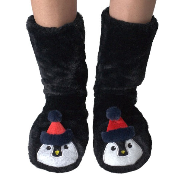 Penguin - Women's Cozy Sherpa Slipper Socks Oooh Yeah Socks