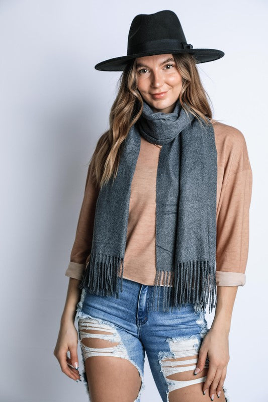 CASHMERE FEEL WINTER LONG SCARF Bella Chic