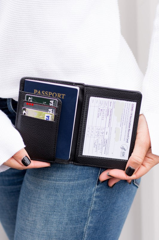 Passport and Vaccine Credit Card Wallet Aili's Corner