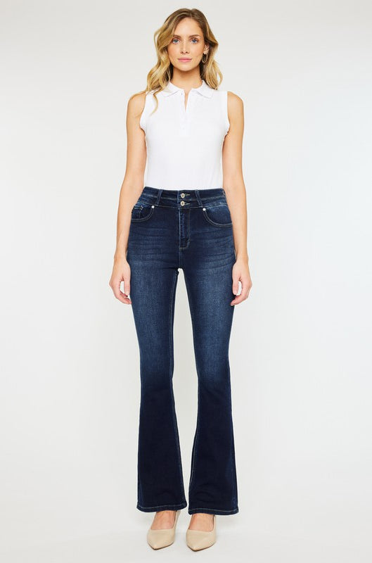 High Rise Wide Waistband Skinny Bootcut Kan Can USA