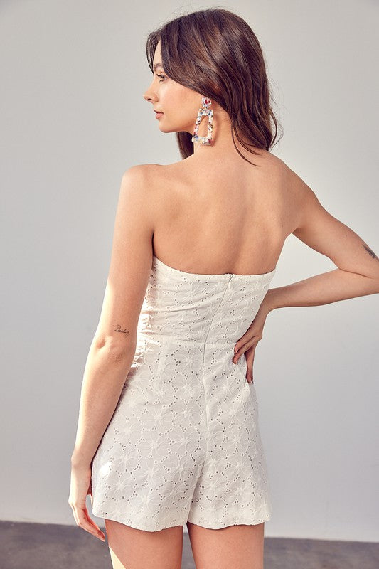 Eyelet Ruffle Romper Do + Be Collection