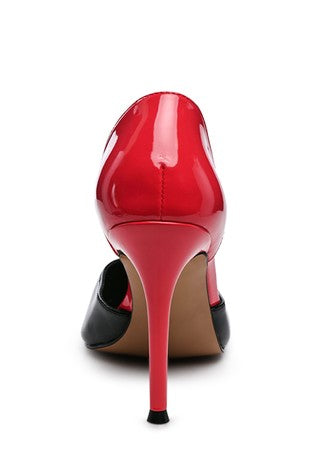 Candy Cane Patent Pu Slip On Stiletto Heels Rag Company