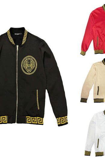Mens Black and Gold Detail Track Suit WEIV