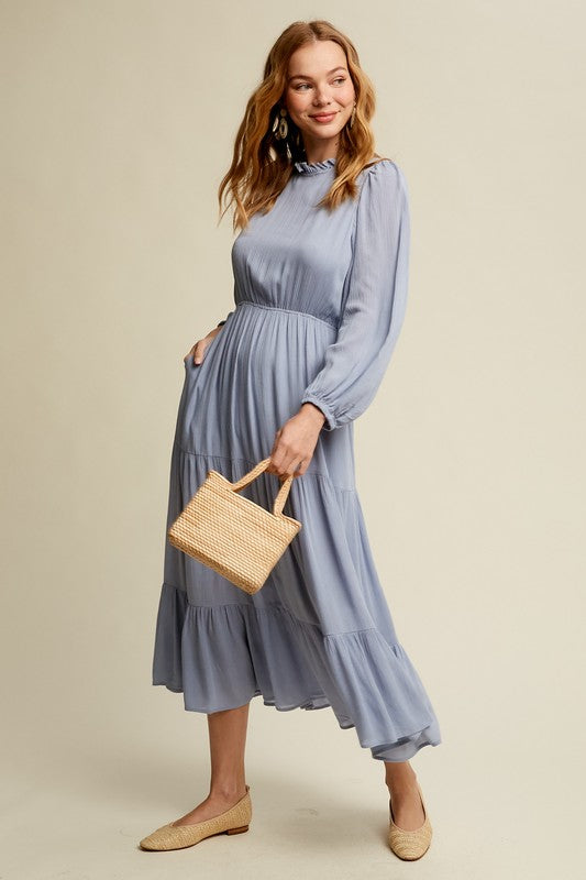 Feminine Boho Inspired Maxi Woven Dress Listicle