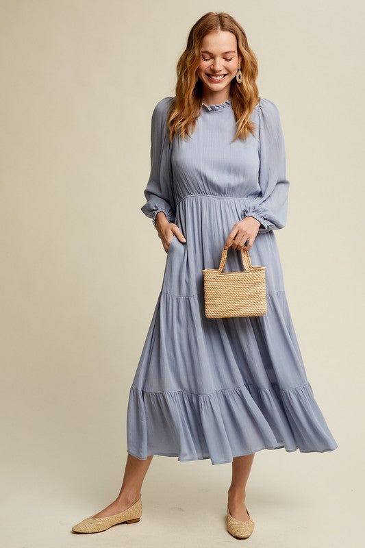 Feminine Boho Inspired Maxi Woven Dress Listicle