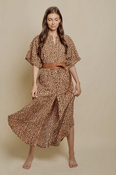 Wide Dress -Cheetah ClaudiaG Apparel