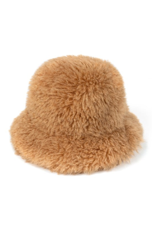CC Faux Fur Bucket Hat Truly Contagious