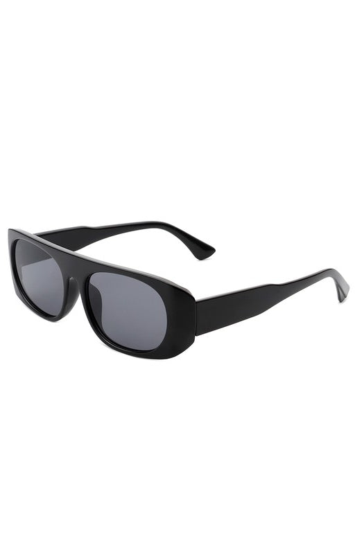 Rectangle Retro Oval Fashion Flat Top Sunglasses Cramilo Eyewear