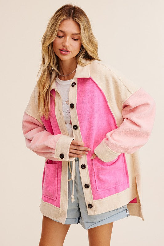 Soft Touch Terry-like Shacket Knit Jacket Listicle