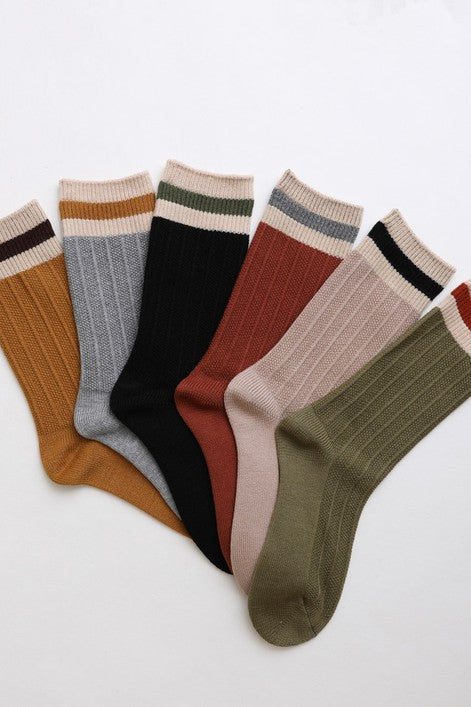 Color Block Socks Leto Accessories