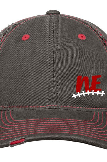 Nebraska Stitch Grey / Red Trucker Hat Ocean and 7th