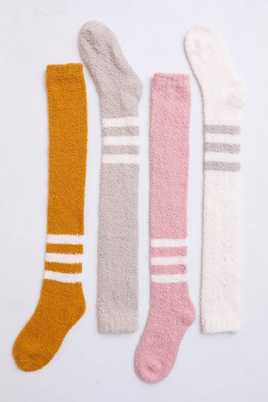 Knee-High Boucle Socks Leto Accessories