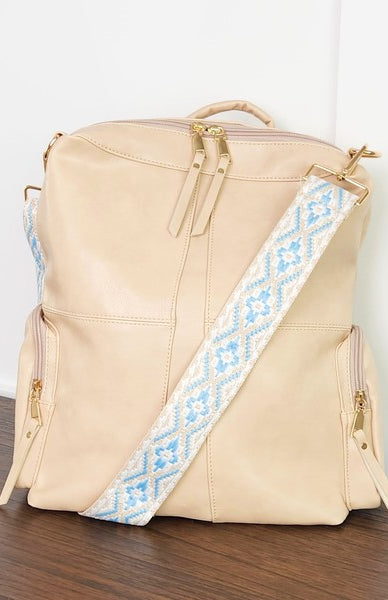 Charis Convertible Vegan Leather Backpack 2 Straps Dani & Em