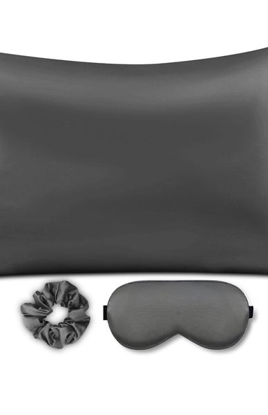 Satin Pillowcase Sleep Mask Scrunchie Gift Set Dani & Em