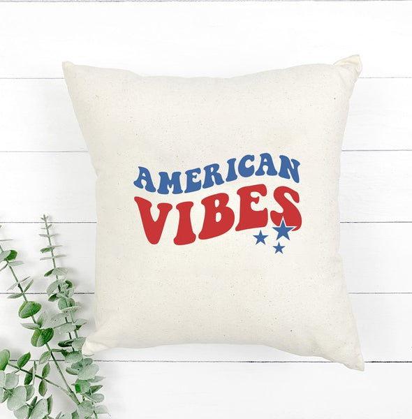 American Vibes Wavy Stars Pillow Cover City Creek Prints