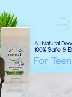 All-natural Deodorants for Kids & Teens BeNat