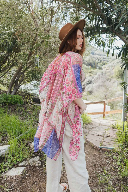 Bohemian Burnout Velvet Kimono Leto Accessories