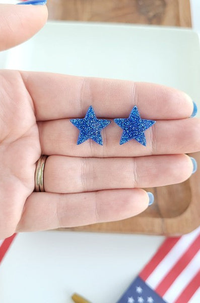 Liberty Star Studs - Blue Spiffy & Splendid