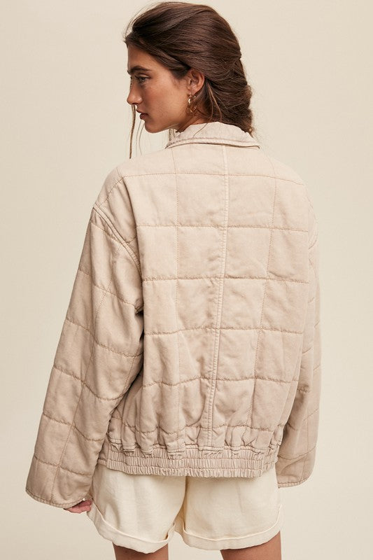 Quilted Denim Jacket Listicle