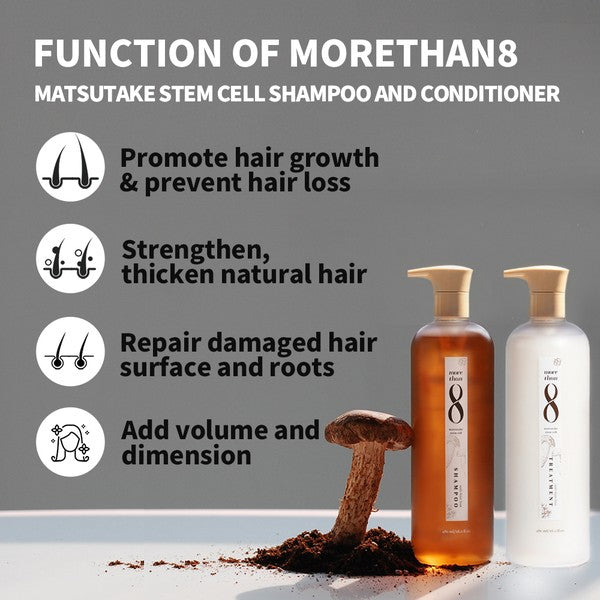 Matsutake Stem Cell Shampoo & Conditioner Set Morethan8