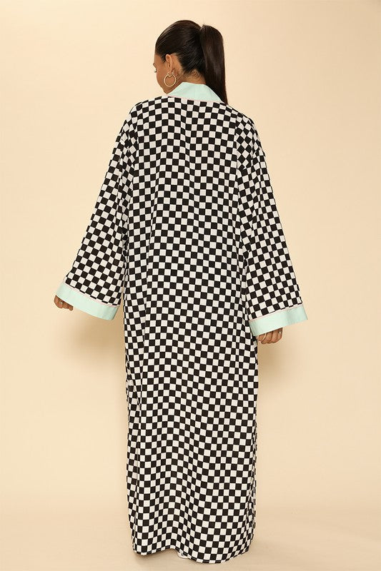 Checkered kimono Miss Sparkling