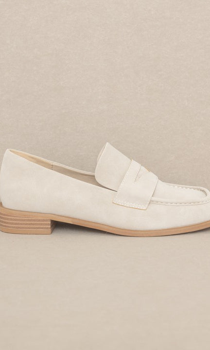 OASIS SOCIETY June - Square Toe Penny Loafers Oasis Society