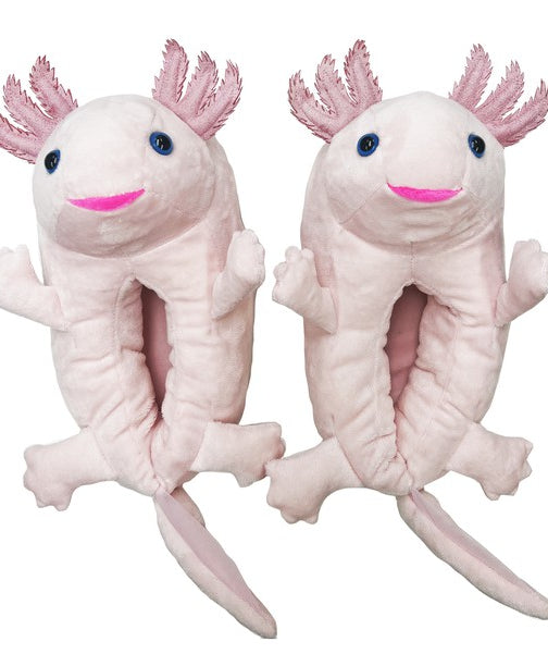 Axolotl Hugs - Women's Cute Plush Animal slippers Oooh Yeah Socks