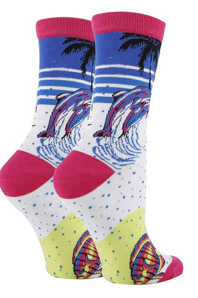 Myrtle Beach - Women's Funny crew socks Oooh Yeah Socks