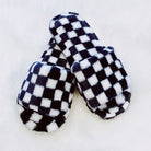 Luxe Lounge Checker Cozy Slippers Ellison and Young
