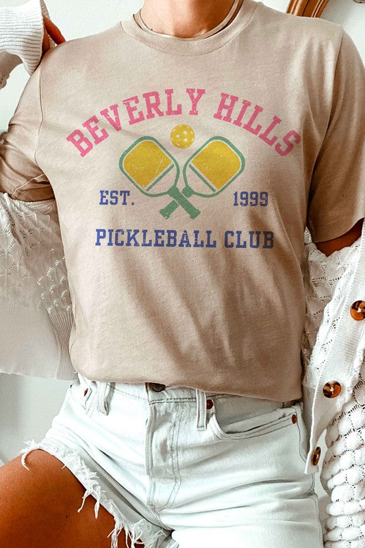 BEVERLY HILLS PICKLEBALL CLUB GRAPHIC TEE A. BLUSH CO.