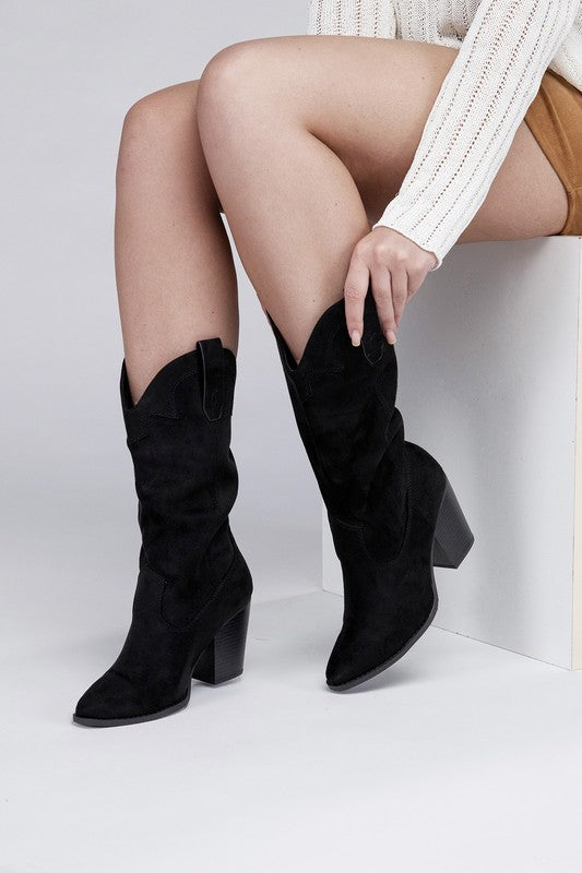 Akito Knee High Heel Boots Fortune Dynamic