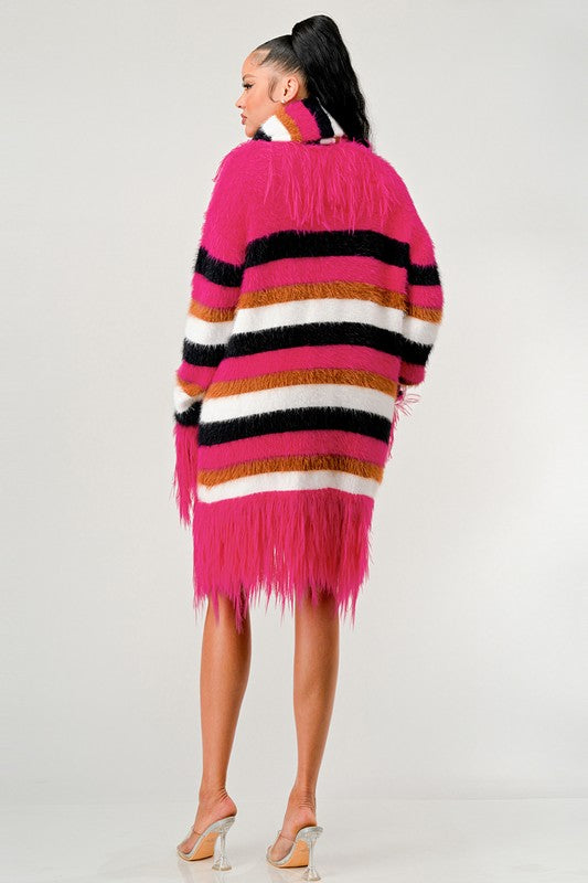 Athina Fuzzy Striped Sweater Athina