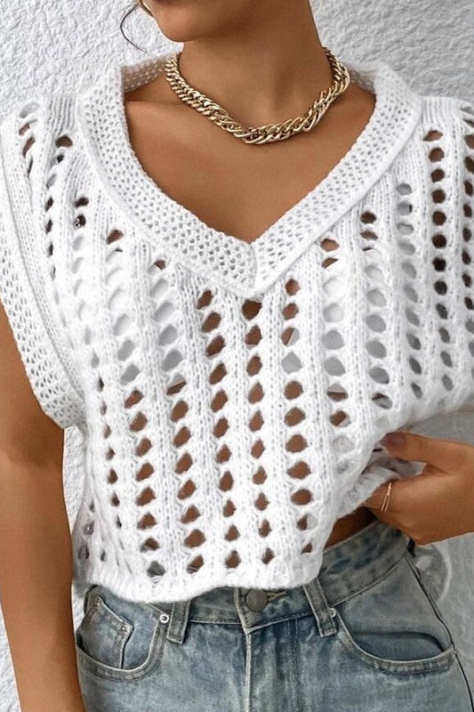 Crochet sweater vest Miss Sparkling