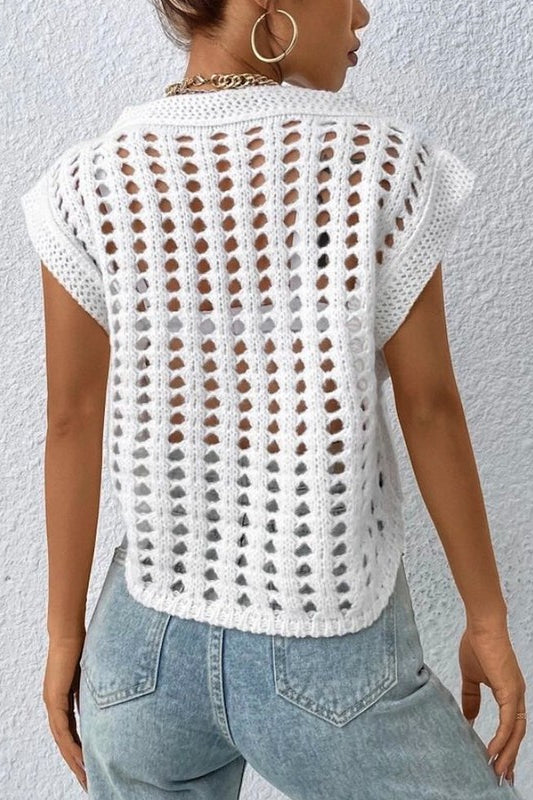 Crochet sweater vest Miss Sparkling
