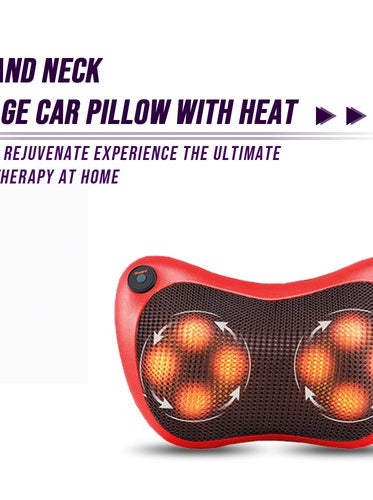 Back and Neck Massage Pillow w/Heat BeNat