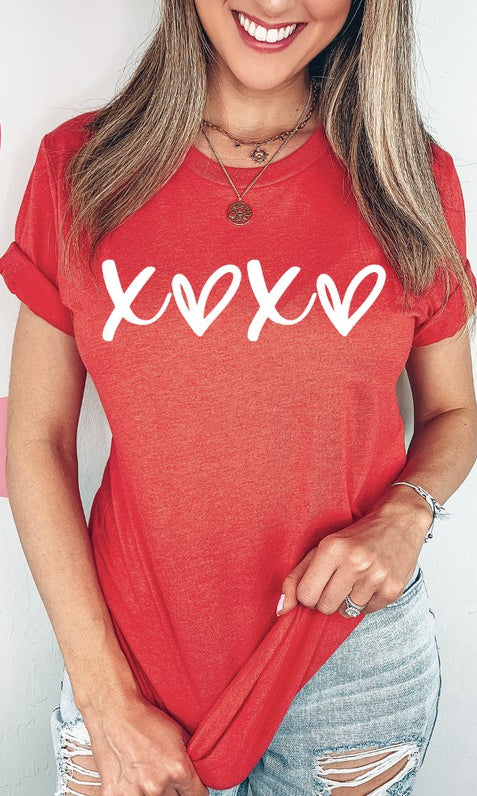 XOXO Graphic Tee Southern Chic Wholesale