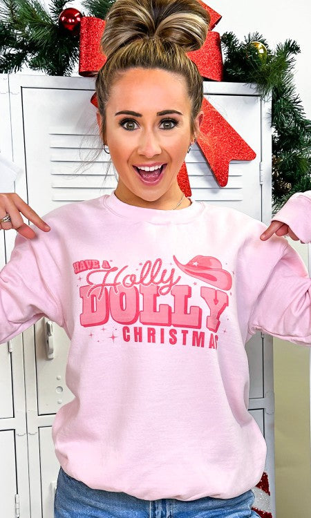 Have A Holly Dolly Christmas Graphic Sweatshirt Tees2urdoor